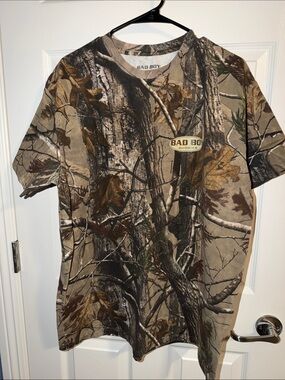 Bad Boy Realtree Camo Short Sleeve Tee - Brown/Green